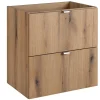 Meuble Sous-Vasque|Furnidea Meuble sous vasque suspendu 2 tiroirs NOVA OAK 50 CM