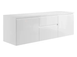Vente-unique Meuble sous vasque suspendu - Blanc - 150 cm - JIMENA II