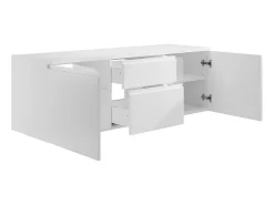 Vente-unique Meuble sous vasque suspendu - Blanc - 150 cm - JIMENA II