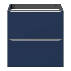 Meuble Buanderie|Meuble De Salle De Bains Faible Profondeur|GoodHome Meuble sous vasque suspendu faible profondeur bleu nuit mat l.60 x H.60 x P.36 cm, Imandra
