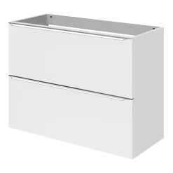 Meuble Buanderie|Meuble De Salle De Bains Faible Profondeur|GoodHome Meuble sous vasque suspendu faible profondeur blanc brillant l.80 x H.60 x P.36 cm, Imandra