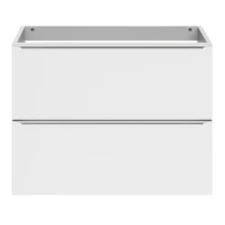 Meuble Buanderie|Meuble De Salle De Bains Faible Profondeur|GoodHome Meuble sous vasque suspendu faible profondeur blanc brillant l.80 x H.60 x P.36 cm, Imandra