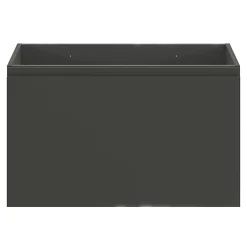 GoodHome Meuble sous vasque suspendu gris anthracite mat 2 tiroirs l.80 x H.48 x P.45 cm Levanna