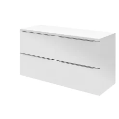 GoodHome Meuble sous vasque suspendu blanc brillant l.120 x H.60 x P.45 cm, Imandra