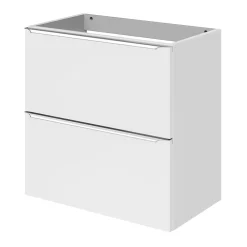 Meuble Buanderie|Meuble De Salle De Bains Faible Profondeur|GoodHome Meuble sous vasque suspendu faible profondeur blanc brillant l.60 x H.60 x P.36 cm, Imandra