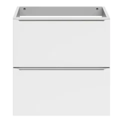Meuble Buanderie|Meuble De Salle De Bains Faible Profondeur|GoodHome Meuble sous vasque suspendu faible profondeur blanc brillant l.60 x H.60 x P.36 cm, Imandra