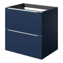 GoodHome Meuble sous vasque suspendu bleu nuit mat l.60 x H.60 x P.45 cm, Imandra