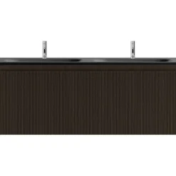 Meuble Buanderie|Ipiemme SRL Meuble sous vasque suspendu effet noyer l.120 cm pour double vasque, Pura