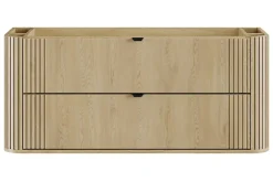 Meuble Sous-Vasque|Furnidea Meuble sous vasque suspendu OVALIA - 2 tiroirs chêne 120 cm