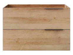Vente-unique Meuble sous vasque suspendu - Naturel clair - 80 cm - NISAYA