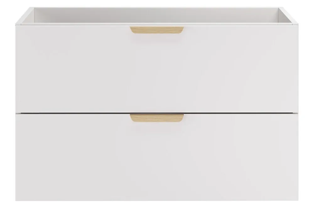 Furnidea Meuble sous vasque suspendu ASTER blanc 80 cm