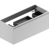 Ipiemme SRL Meuble sous vasque suspendu blanc l.120 cm pour double vasque, Pura