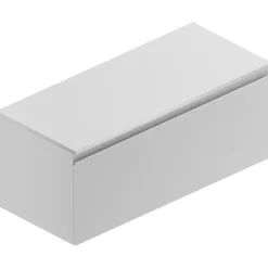 Ipiemme SRL Meuble sous vasque suspendu blanc l.120 cm pour double vasque, Pura