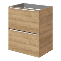 Meuble Buanderie|Meuble De Salle De Bains Faible Profondeur|GoodHome Meuble sous vasque suspendu faible profondeur effet chêne l.50 x H.60 x P.36 cm, Imandra