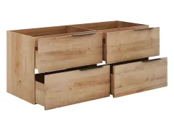 Meuble Sous-Vasque|Vente-unique Meuble sous vasque suspendu - Naturel clair - 120 cm - NISAYA