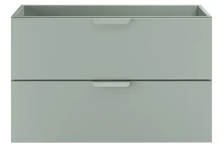 Furnidea Meuble sous vasque suspendu ASTER vert 80 cm
