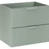 Meuble Sous Lavabo|Furnidea Meuble sous vasque suspendu ASTER vert 60 cm
