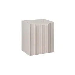 Meublorama Meuble sous vasque VANO 50 cm 2 portes Coloris marron congo L50 x P39 x H57 cm Meuble suspendu
