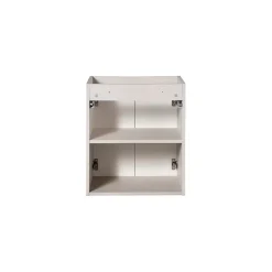 Meublorama Meuble sous vasque VANO 50 cm 2 portes Coloris marron congo L50 x P39 x H57 cm Meuble suspendu