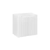Meuble Sous-Vasque|Meublorama Meuble sous vasque VANO 2 portes Blanc alpin L60 x P39 x H57 cm Meuble suspendu