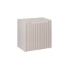 Meublorama Meuble sous vasque VANO 60 cm 2 portes Marron congo mat L60 x P39 x H57 cm Meuble suspendu