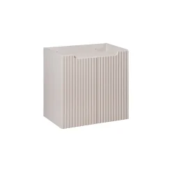 Meublorama Meuble sous vasque VANO 60 cm 2 portes Marron congo mat L60 x P39 x H57 cm Meuble suspendu