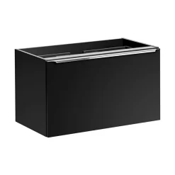 Meuble Sous-Vasque|Meublorama Meuble sous vasque VANTA 80 cm noir Meuble suspendu avec 2 tiroirs