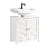 Meuble Sous Lavabo|Sobuy Meuble sous-Lavabo Meuble de Salle de Bain - 2 Portes, FRG237-II-W,