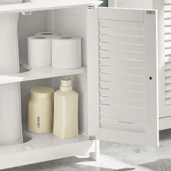 Meuble Sous Lavabo|Sobuy Meuble sous-Lavabo Meuble de Salle de Bain - 2 Portes, FRG237-II-W,