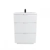 Weber Industries Meuble sous-vasque 3 tiroirs MARBELLA 60 cm + vasque / Blanc