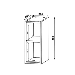 Meuble Sous-Vasque|Petits-Meubles Meuble sous-vasque 140cm 2 niches plan de toilette Tao Bois