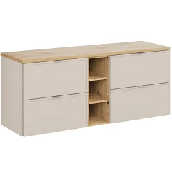 Petits-Meubles Meuble sous-vasque 140cm 3 niches Alba Cachemire
