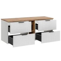 Meuble Sous-Vasque|Petits-Meubles Meuble sous-vasque 140cm 2 niches Adriel Blanc