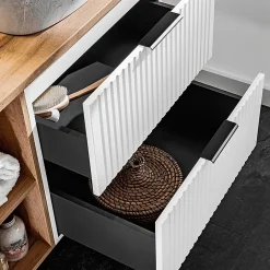 Meuble Sous-Vasque|Petits-Meubles Meuble sous-vasque 140cm 2 niches Adriel Blanc