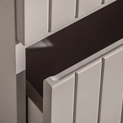 Petits-Meubles Meuble sous-vasque 140cm 2 niches Zelie Cachemire et Bois