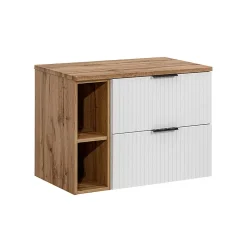 Meuble Sous-Vasque|Petits-Meubles Meuble sous-vasque 80cm 2 niches Adriel Blanc