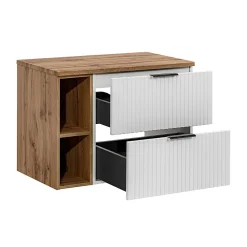 Meuble Sous-Vasque|Petits-Meubles Meuble sous-vasque 80cm 2 niches Adriel Blanc
