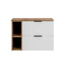Meuble Sous-Vasque|Petits-Meubles Meuble sous-vasque 80cm 2 niches Adriel Blanc