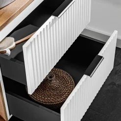 Meuble Sous-Vasque|Petits-Meubles Meuble sous-vasque 80cm 2 niches Adriel Blanc