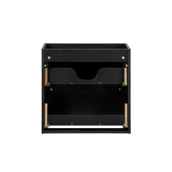 Meuble Sous-Vasque|Petits-Meubles Meuble sous-vasque 140cm 4 tiroirs 2 niches Riva Noir et Bois