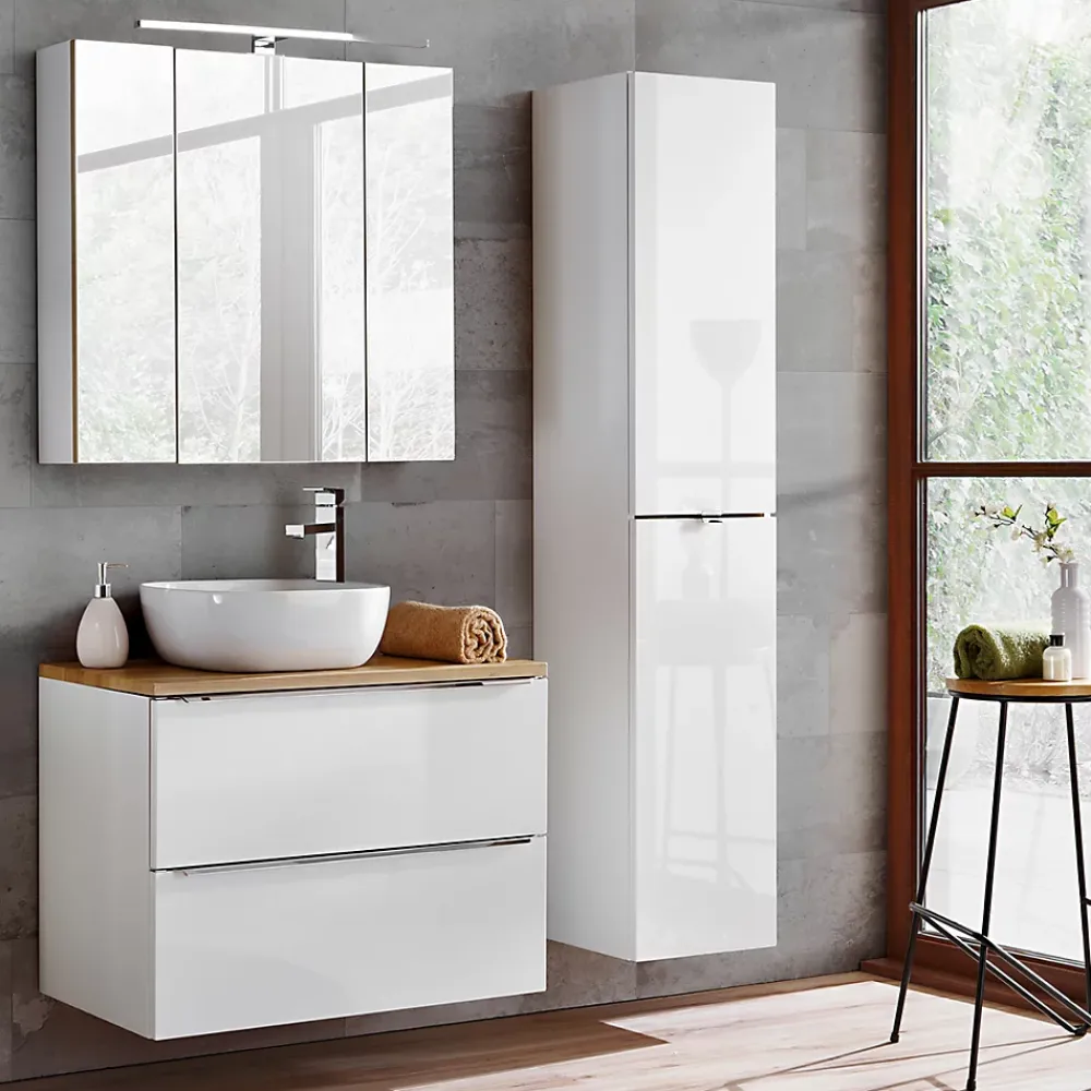 Petits-Meubles Meuble sous-vasque 80cm April Blanc