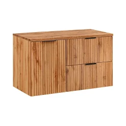 Meuble Sous-Vasque|Petits-Meubles Meuble sous-vasque 100cm panier à linge Adriel Bois