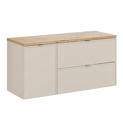 Meuble Sous-Vasque|Petits-Meubles Meuble sous-vasque 120cm panier à linge Alba Cachemire