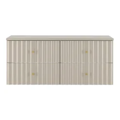 Petits-Meubles Meuble sous-vasque 120cm plan de toilette Izae Cachemire