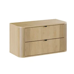 Petits-Meubles Meuble sous-vasque 100cm plan de toilette Mila Bois