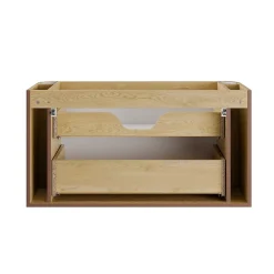 Petits-Meubles Meuble sous-vasque 100cm plan de toilette Mila Bois