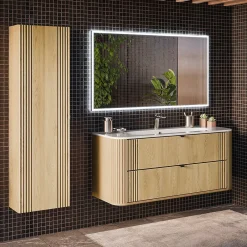 Meuble Sous-Vasque|Petits-Meubles Meuble sous-vasque 120cm plan de toilette Mila Bois