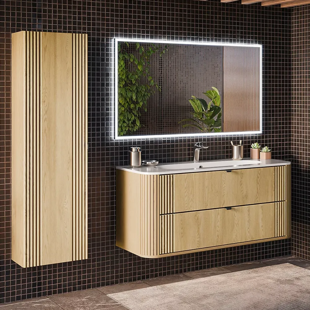 Meuble Sous-Vasque|Petits-Meubles Meuble sous-vasque 120cm plan de toilette Mila Bois