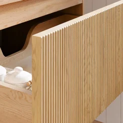 Petits-Meubles Meuble sous-vasque 80cm plan de toilette Isaline Bois