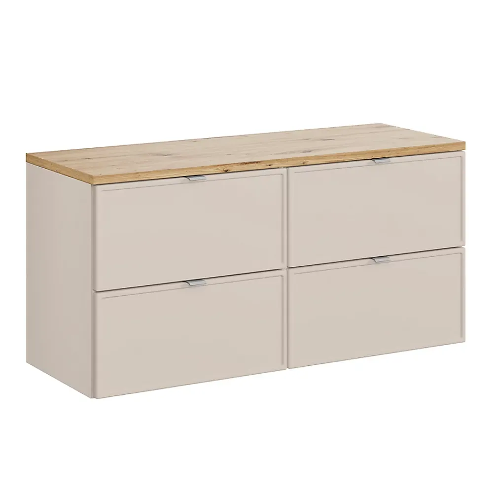 Meuble Sous-Vasque|Petits-Meubles Meuble sous-vasque 120cm plan de toilette Alba Cachemire